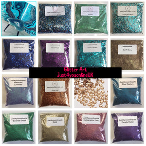 Glitter art resin artist artists crystals collector blog bulk supplier uk mrs colorberry art work decor designer interior decoration colours floor canvas table wall art piece art for sale buy discount glitters