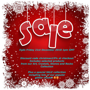 Christmas sale glitter sparkle party art artist crystals stones pigments season makeup new year resin love gift gifts idea ideas girlfriend boyfriend wife husband deals bargains money off arts supplies December 2018 ❤️ works do night out family countdown