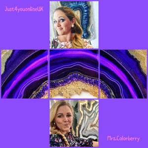 Glitter resin art pour geode colors Bulk Discounts Wholesale collaboration art artists crafts supplies shards pigments mix mixed media art glitters sparkle me work grace jones queen resin pour best resin Mrs Colorberry top gun gallery painting paintings