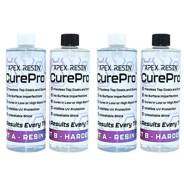 Apex Resin CurePro 2L Kit for Top Coat and Doming