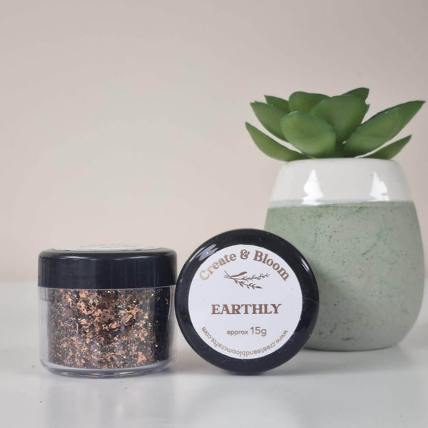 Premium Bloom Gold Leaf Glitter Mix: Earthly