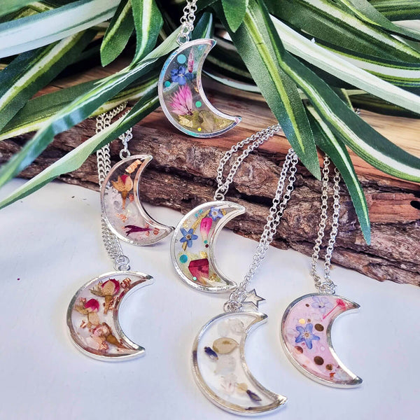 Resin Jewellery Kit - Pink Moon Necklaces Starter Set