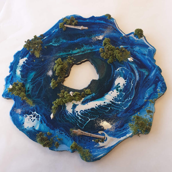 Geode Art Board Surface – Round Irregular Shape Board for Resin Art & Mixed Media!