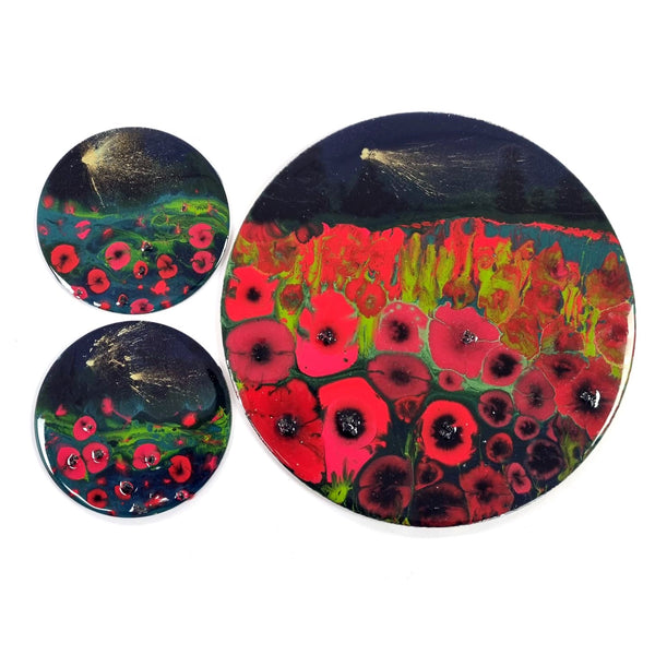 Create and Bloom Resin Craft Kit - Lest We Forget Poppy Fields