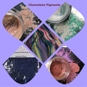 Chameleon colour color changing pigment pigments glitter resin art acrylic pouring shimmer powder iridescent paint artist supplies 