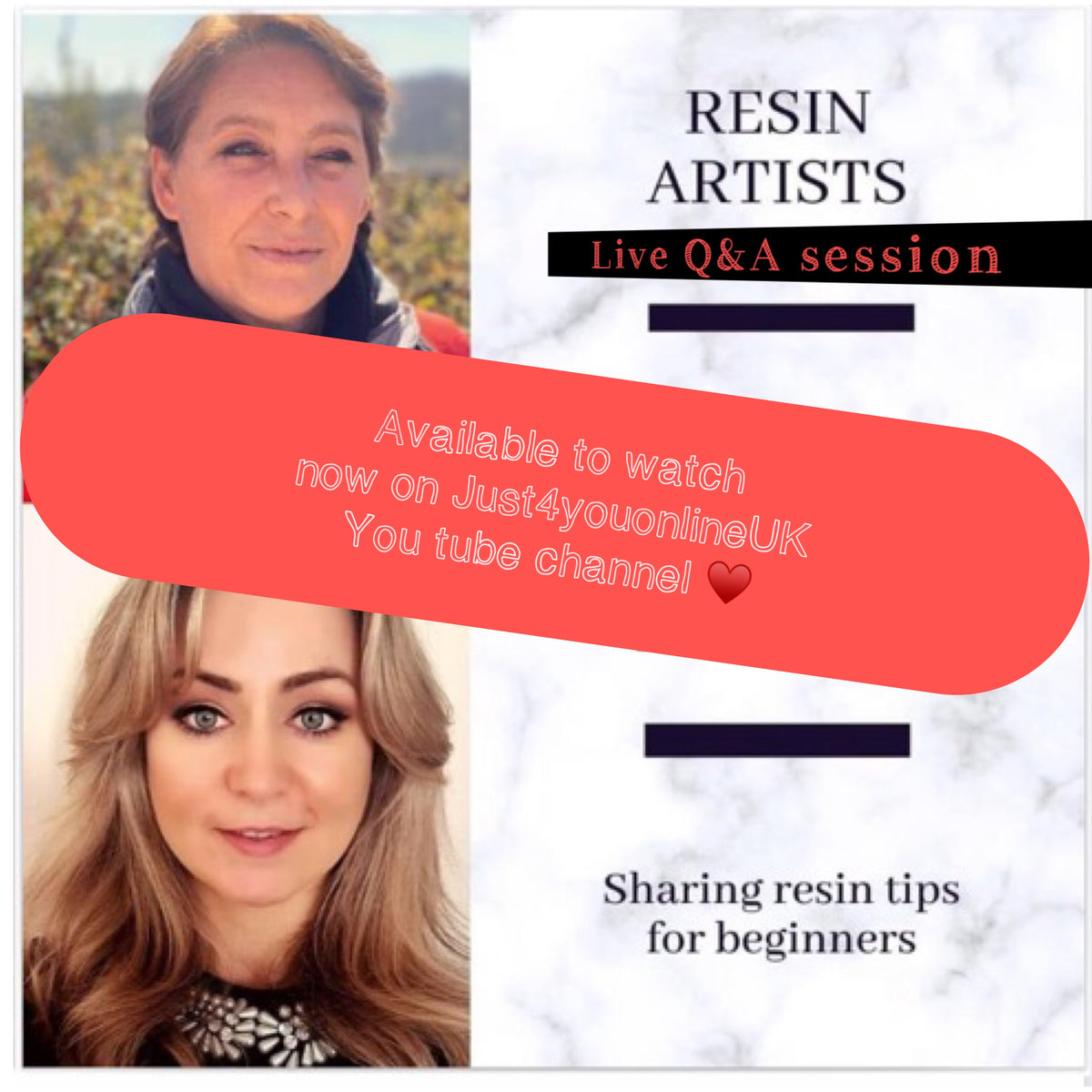 Questions and answer live session for resin art beginners - Watch Now ...