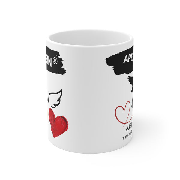 Apex Resin Angel Mug – Heart & Wings Ceramic Cup