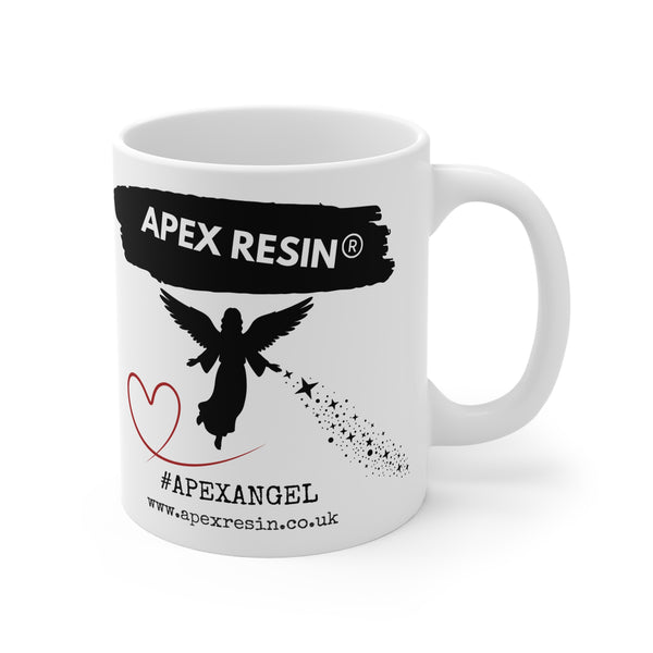 Apex Resin Angel Mug – Heart & Wings Ceramic Cup