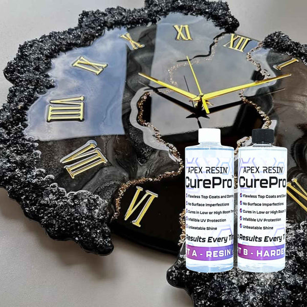 CurePro Epoxy Resin Kit - Crystal Clear Epoxy for resin clocks