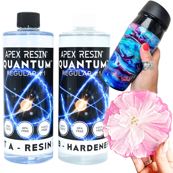 Quantum Epoxy Resin Kit - Crystal Clear Epoxy Apex Resin for craft and tumblers