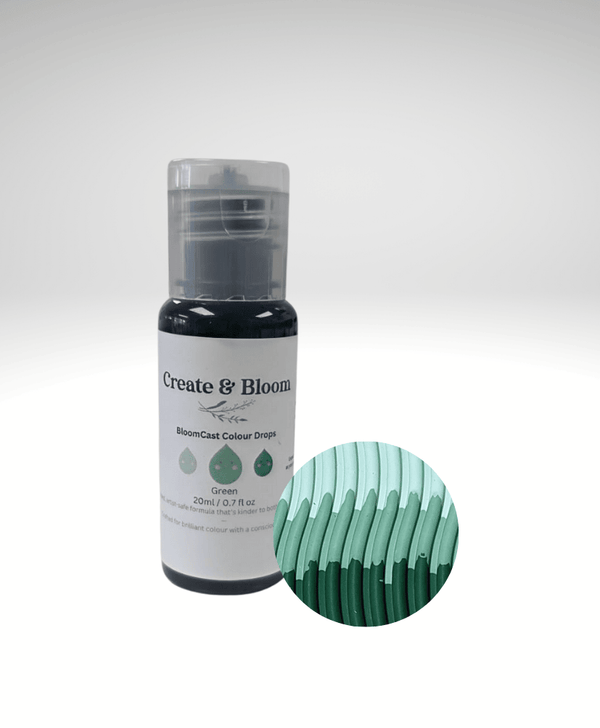 Green Bloom Cast Drops – Water-Based Pigment dye for Eco Pour