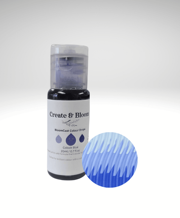Cobalt Blue Bloom Cast Drops – Water-Based Pigment dye for Eco Pour
