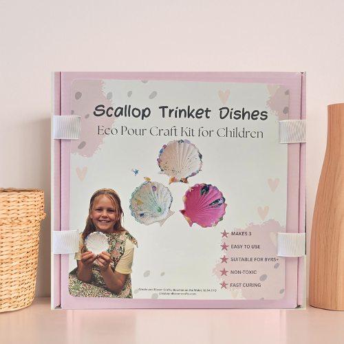 Eco Pour Craft Kit for Children! - Scallop Trinket Dishes