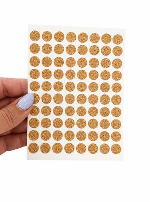 Self-Adhesive Cork Protection Pads – Sheet of 80