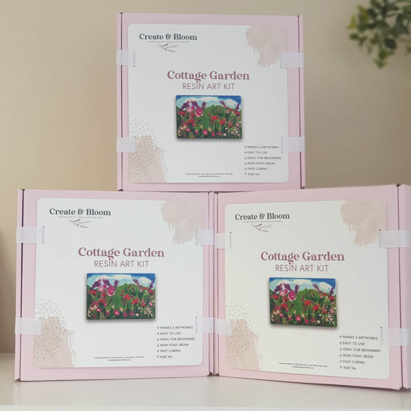 Create and Bloom Resin Art kit: Cottage Garden Craft Set