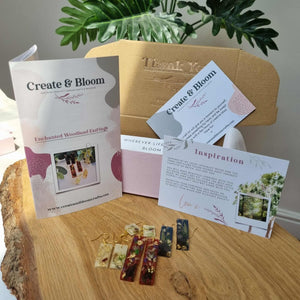 Beginner Resin Jewellery Kit - Enchanted Woodland Earrings 