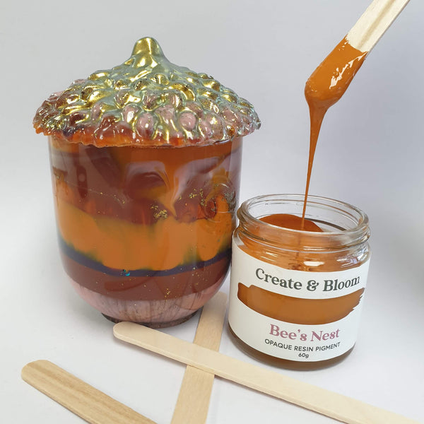 Opaque Resin Pigment: Bee's Nest Golden Orange