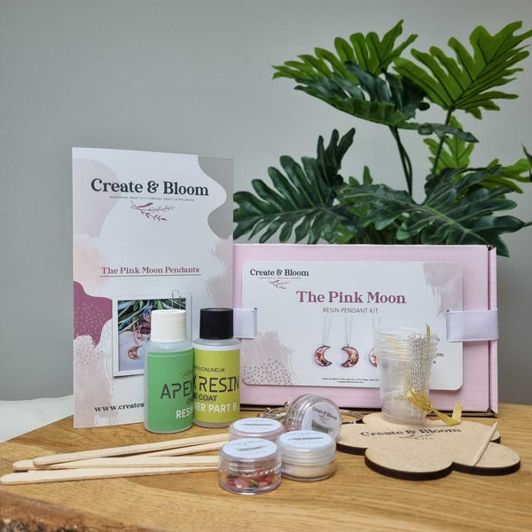 Resin Jewellery Kit - Pink Moon Necklaces Starter Set