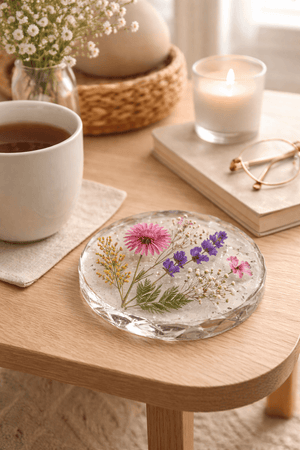 Silicone Mould for Resin Crafts - Geometric Round Coaster