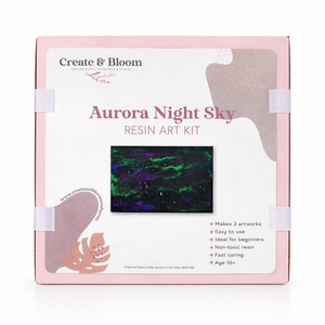 Aurora Night Kit - Midnight Sky Resin Art Craft Kit with Apex Fast Cure Epoxy Resin