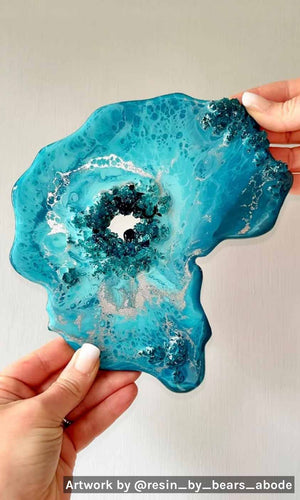 Resin Geode Coaster MDF Board