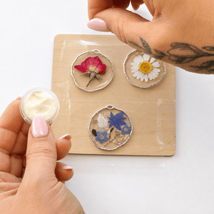 Pressed Flower Resin Necklace Making Kit 