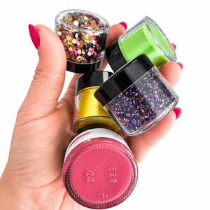 Set of 6 Luxury Pigment, Mica & Glitters: Summer Clash!