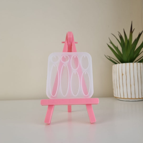 Silicone Mould for Resin Crafts - Oval Dangle No-Drill Earrings