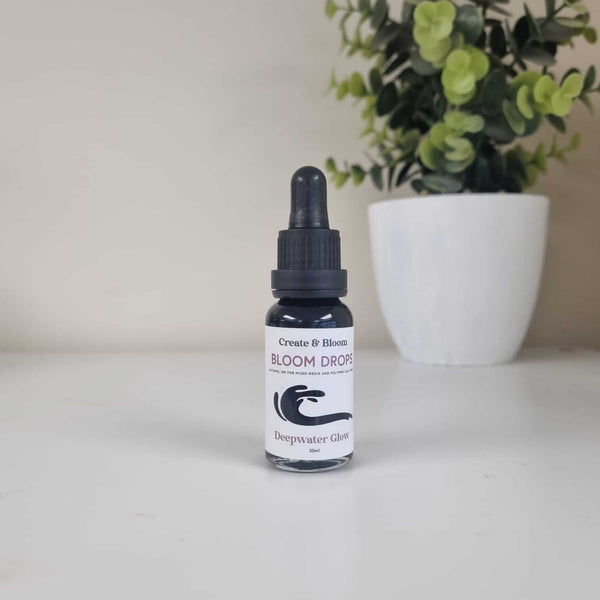 Bloom Ink Drops: Mixed Media Ink drops for Crafts - Deepwater Glow!