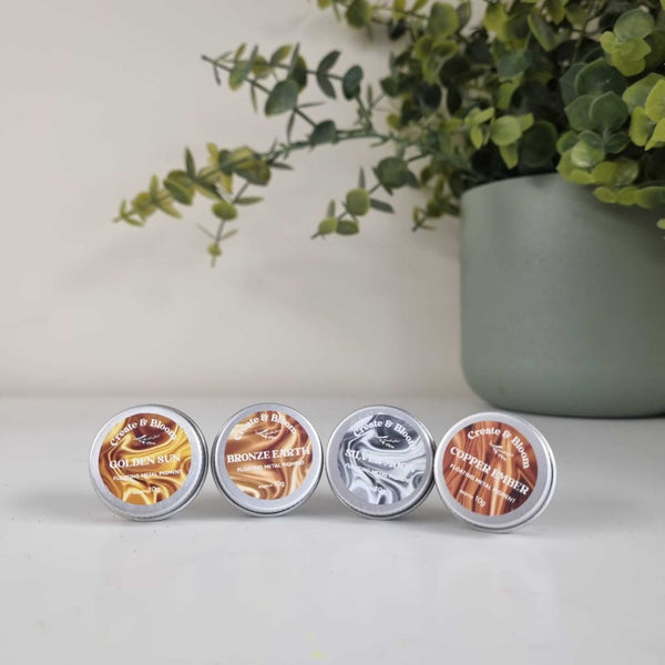Pigmented Foating Metal Mica Pigment : Set of 4!