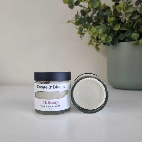 Opaque Epoxy Resin Pigment: Milk Cap!