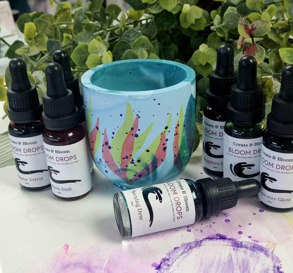 Bloom Ink Drops: Mixed Media Ink drops for Crafts - Lime Fusion!