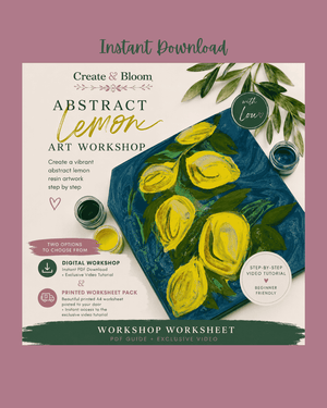 Abstract Lemon Art PDF Tutorial & Video Class