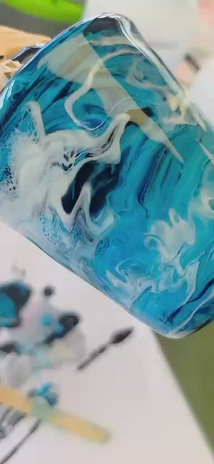 Beautiful Glassware created with Apex Resin CurePro Fast Set