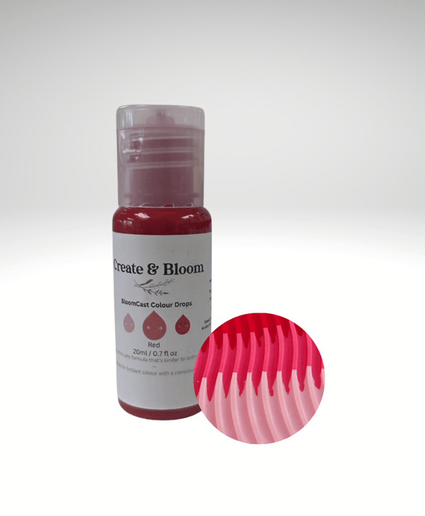 Red Bloom Cast Drops – Water-Based Pigment dye for Eco Pour
